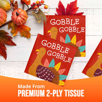 Turkey Treat Gobble Beverage Napkins 5