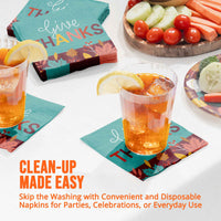 Turkey Treat Give Thanks Beverage Napkins 5