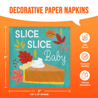 Turkey Treat Slice Slice Baby Beverage Napkins 5