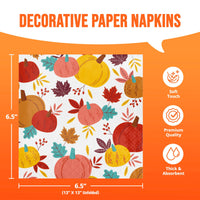 Turkey Treat Luncheon Napkins 6.5