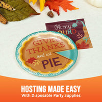Turkey Treat Eat Pie Luncheon Plates 7