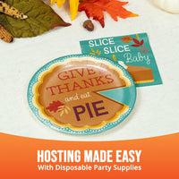 Turkey Treat Eat Pie Luncheon Plates 7