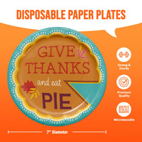 Turkey Treat Eat Pie Luncheon Plates 7