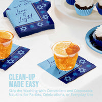 Hanukkah Lights Beverage Napkins 5