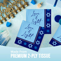 Hanukkah Lights Beverage Napkins 5