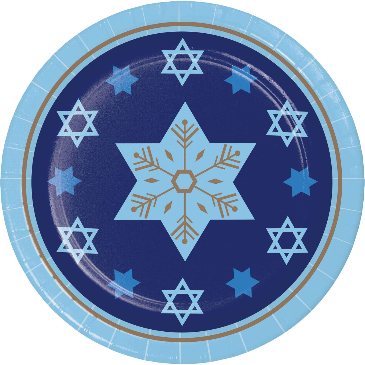 Hanukkah Lights Luncheon Plates 7"