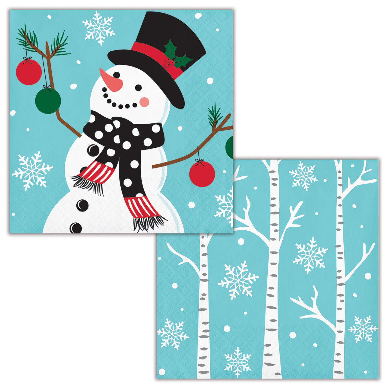 Frosted Fun Beverage Napkins 5" x 5"