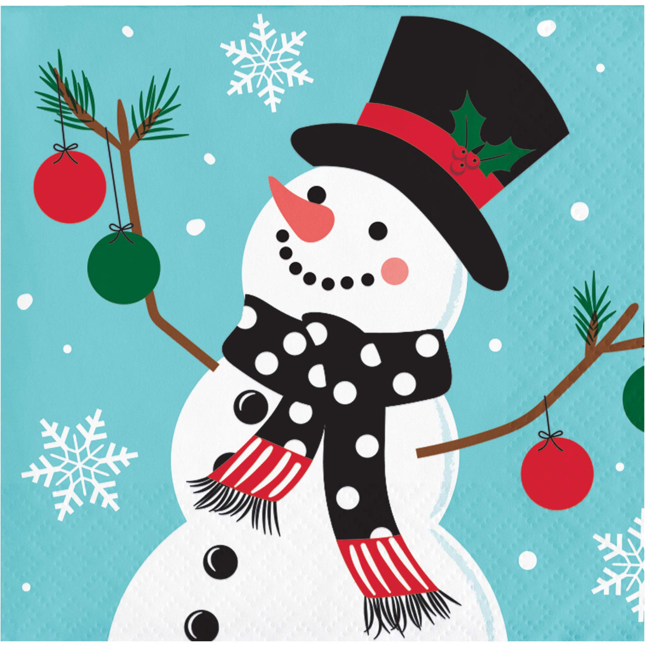 Frosted Fun Beverage Napkins 5" x 5"