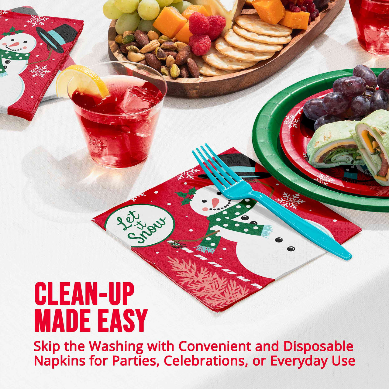 Frosted Fun Luncheon Napkins 6.5" x 6.5"