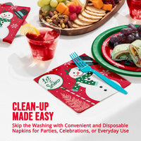 Frosted Fun Luncheon Napkins 6.5