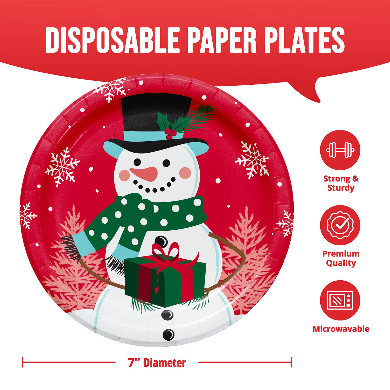 Frosted Fun Luncheon Plates 7"