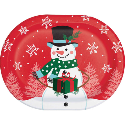 Frosted Fun Oval Platters 12"