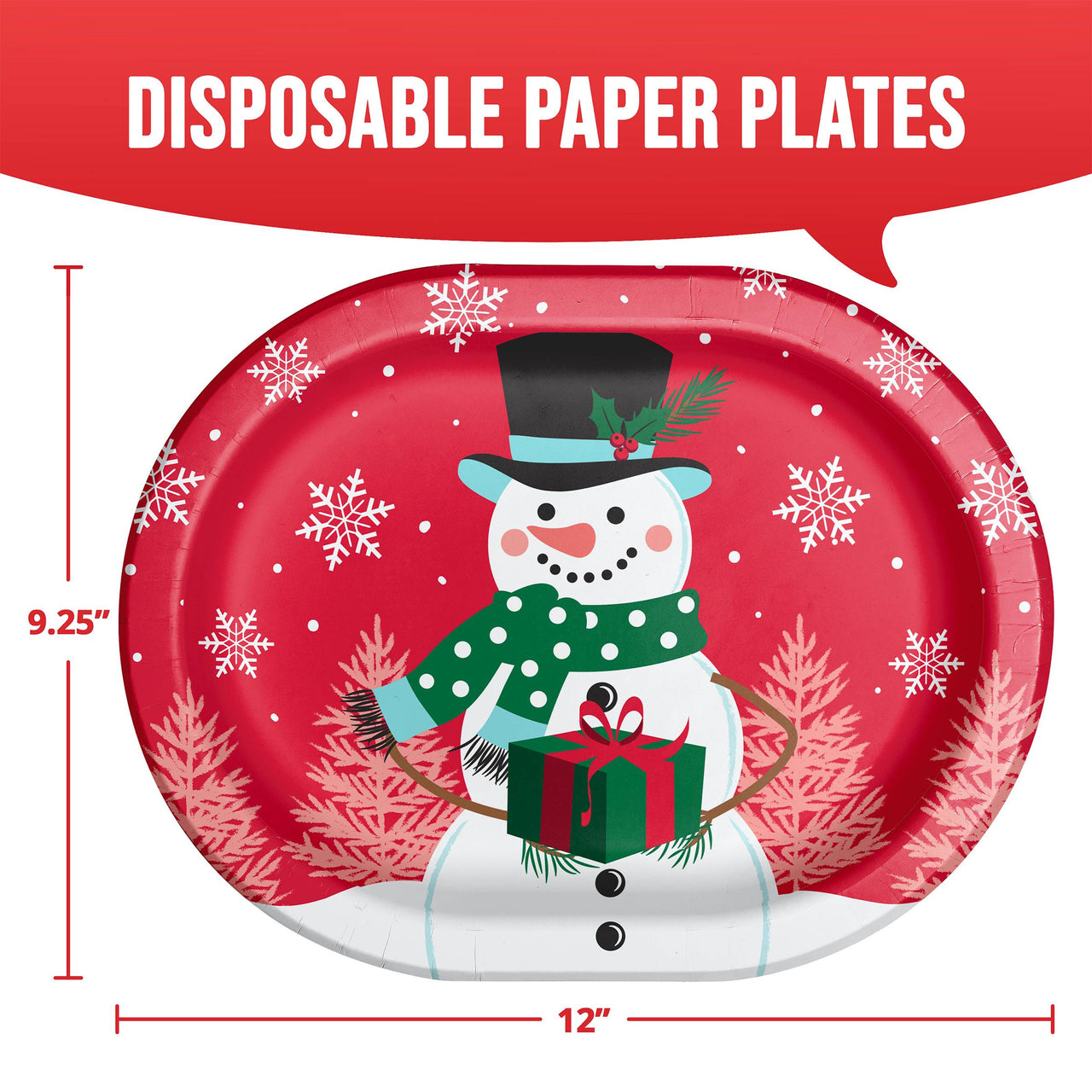 Frosted Fun Oval Platters 12"