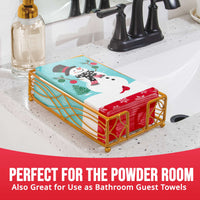 Frosted Fun Guest Towels 7.75