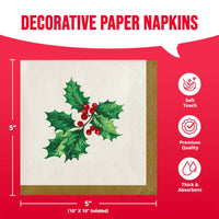 Holly Haven Beverage Napkins 5