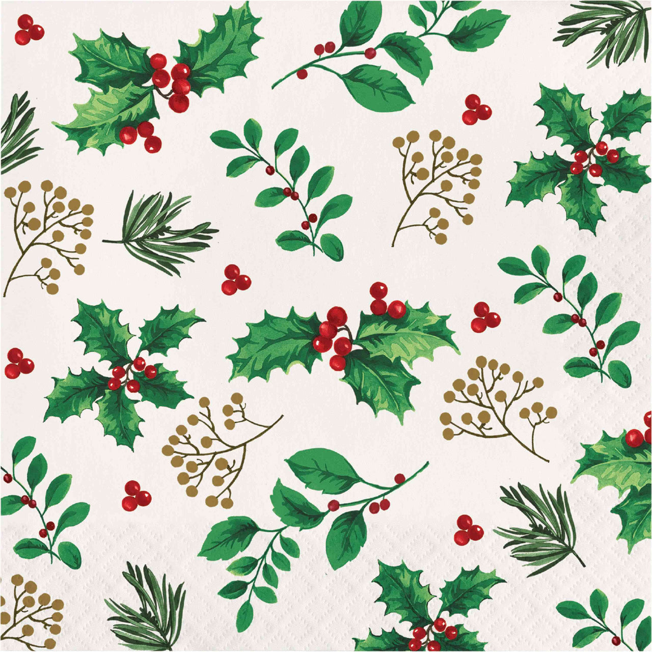 Holly Haven Luncheon Napkins 6.5" x 6.5"