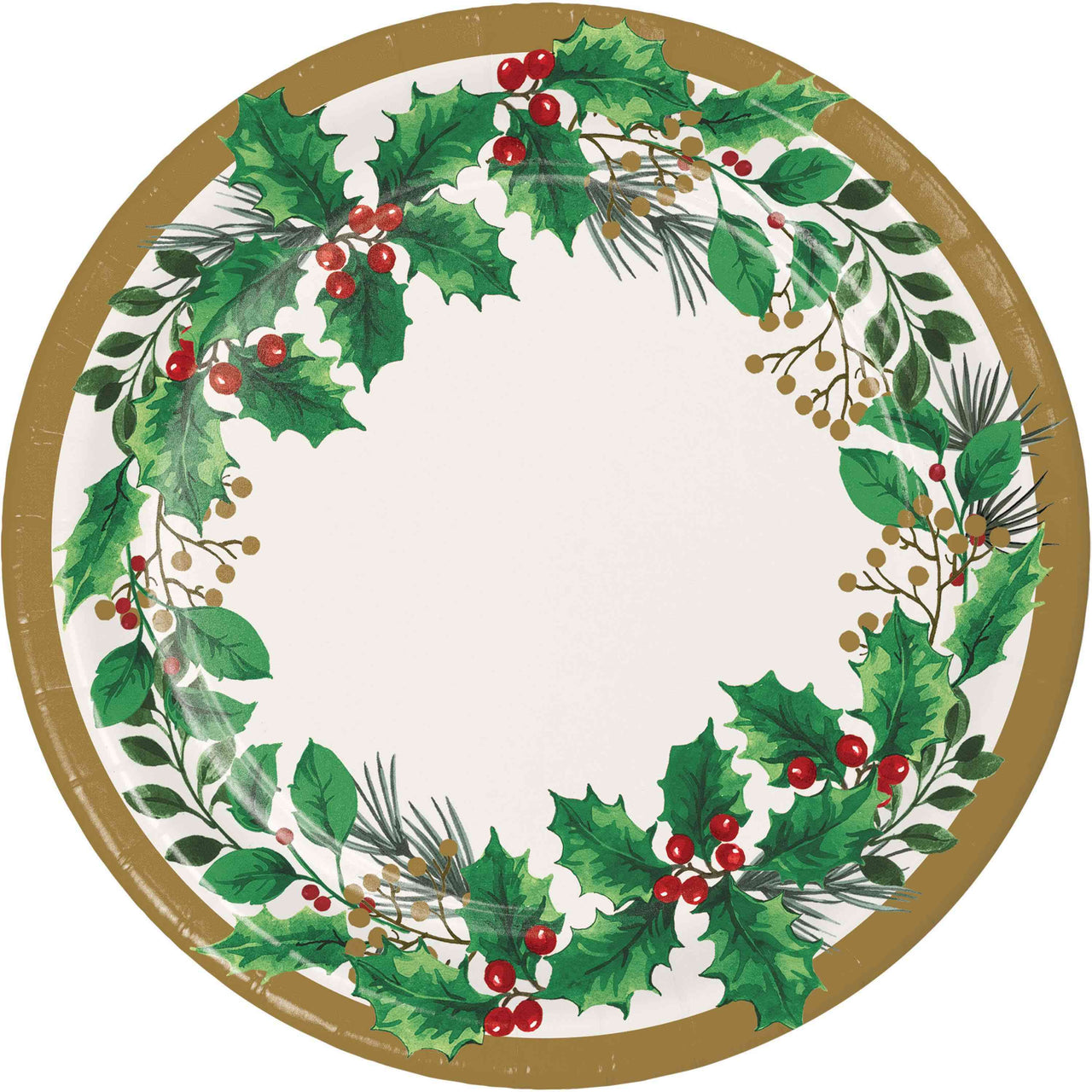 Holly Haven Luncheon Plates 7"