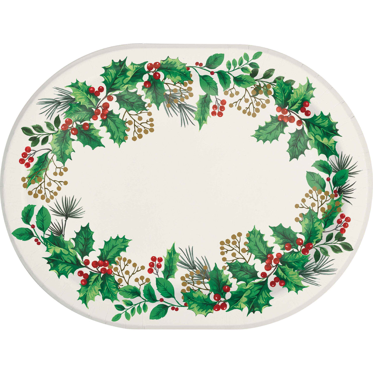 Holly Haven Oval Platters 12"