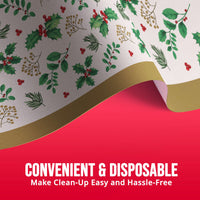 Holly Haven Plastic Tablecovers 54