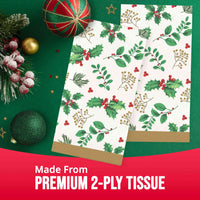 Holly Haven Guest Towels 7.75