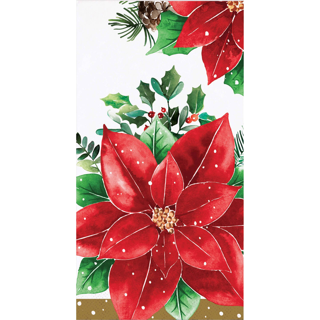 Christmas Blossom Guest Towels 7.75" x 4.5"