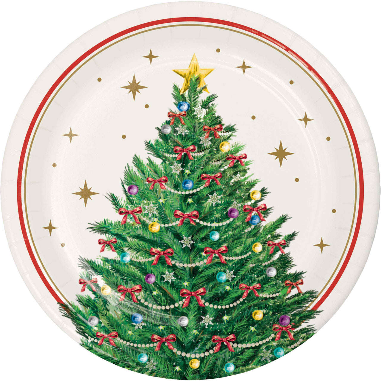 Sparkling Spruce Luncheon Plates 7"