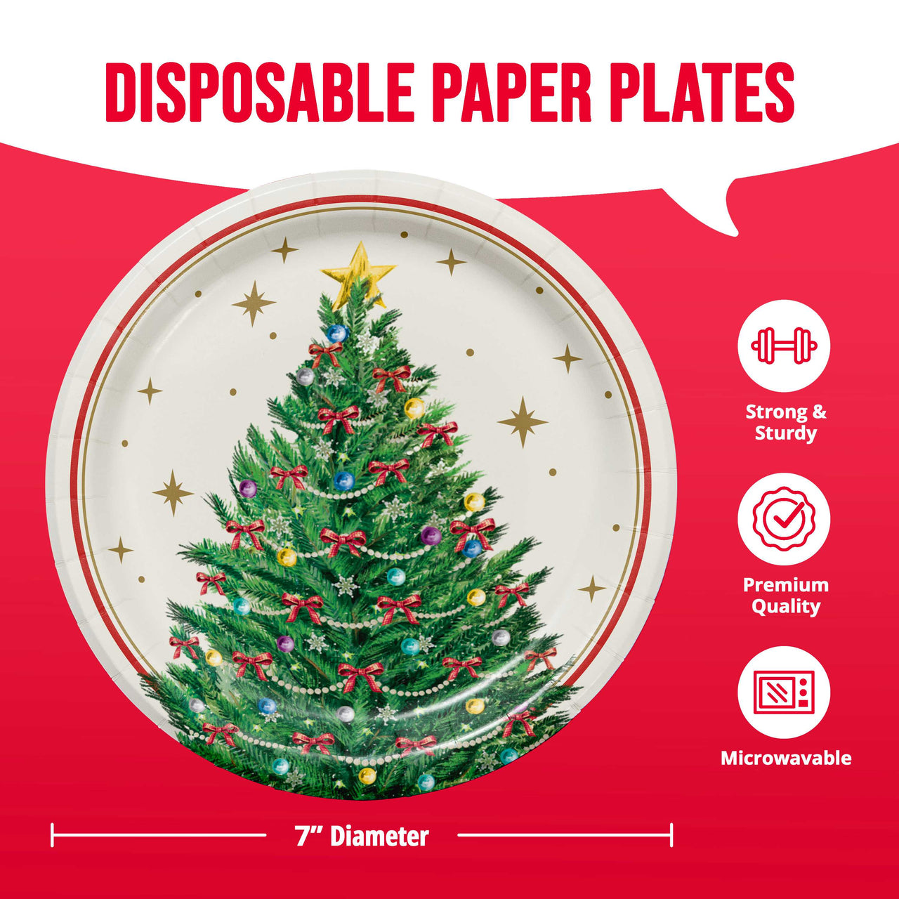 Sparkling Spruce Luncheon Plates 7"