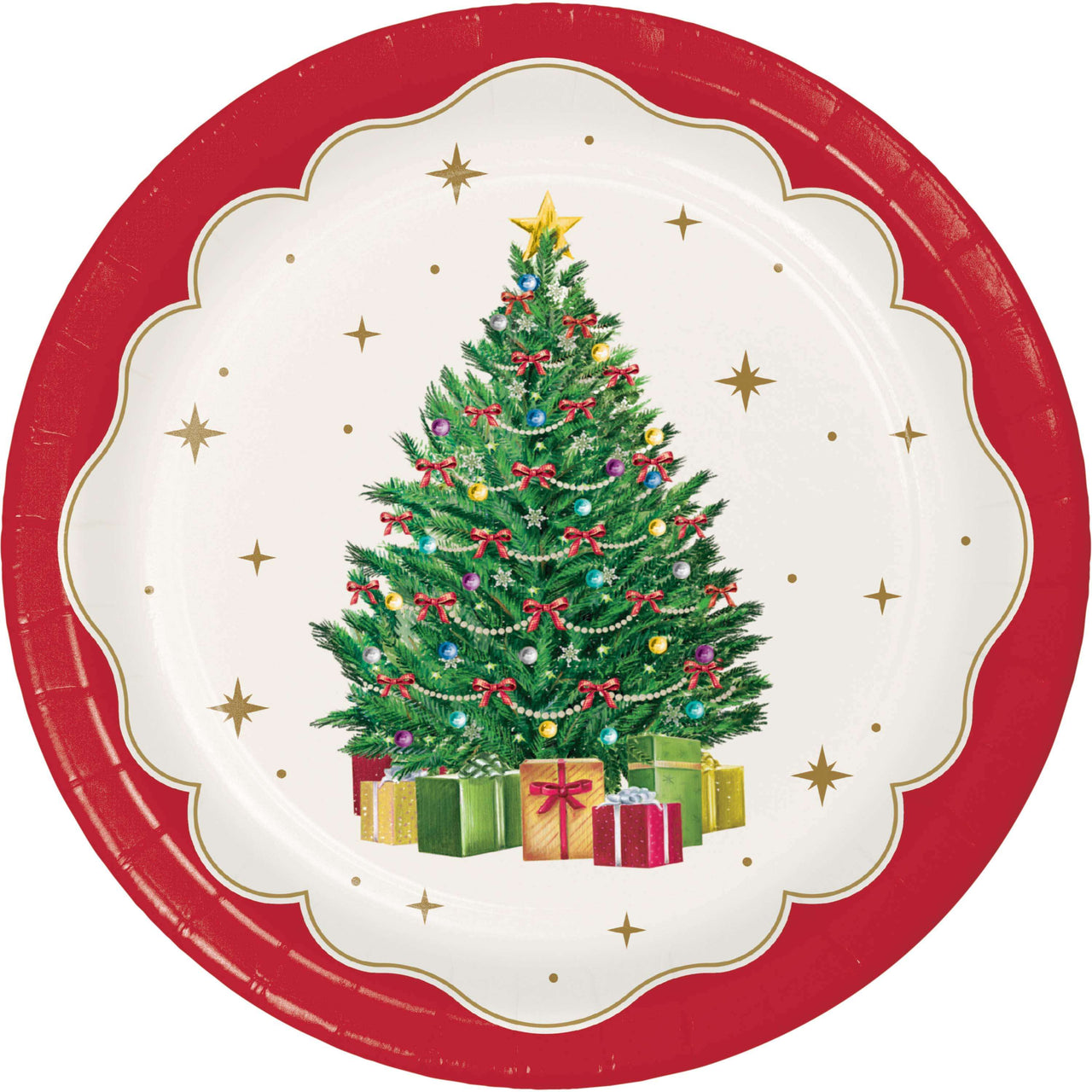 Sparkling Spruce Dinner Plates 9"