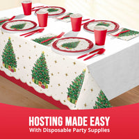 Sparkling Spruce Plastic Tablecovers 54