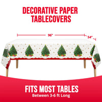 Sparkling Spruce Plastic Tablecovers 54