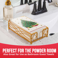 Sparkling Spruce Guest Towels 7.75