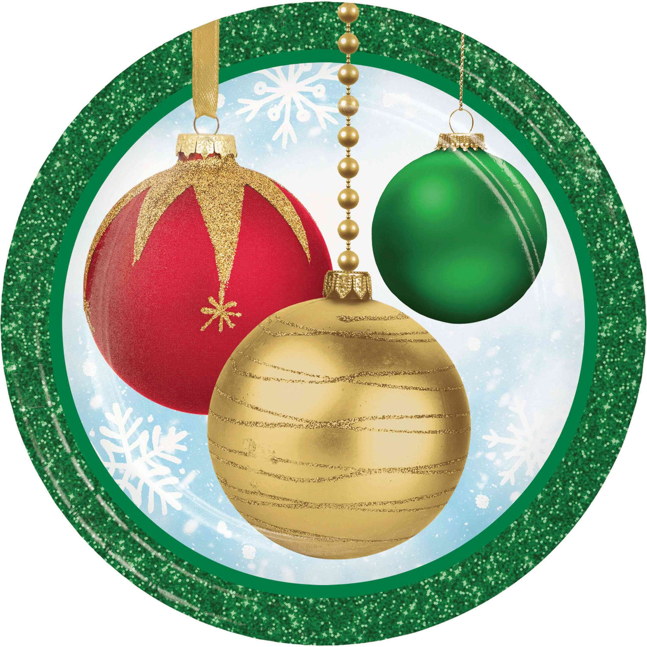 Holiday Glimmer Luncheon Plates 7"