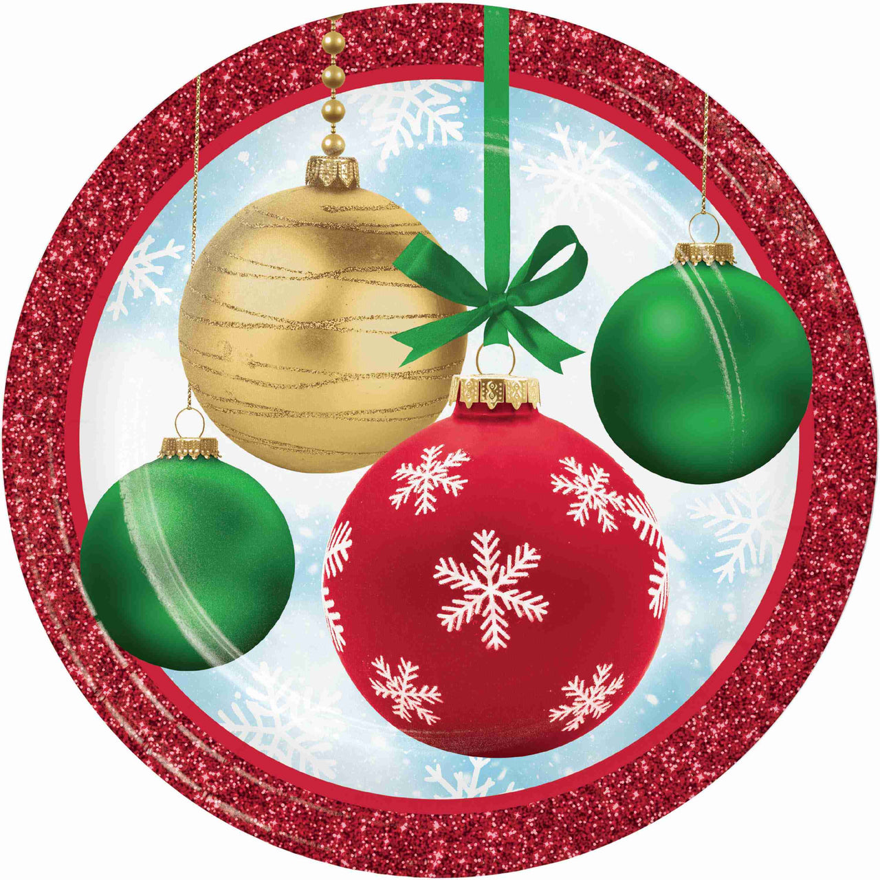 Holiday Glimmer Dinner Plates 9"