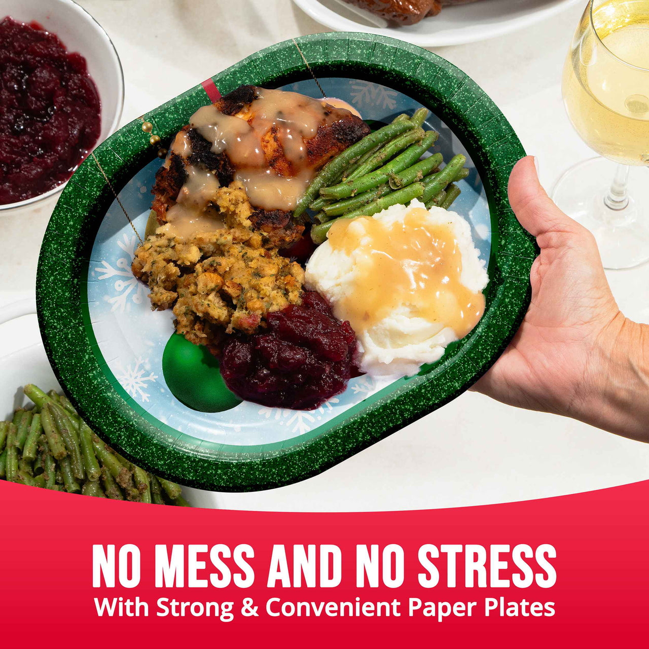 Holiday Glimmer Oval Platters 12"