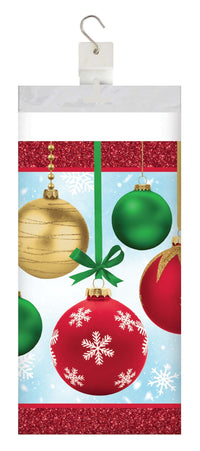 Holiday Glimmer Plastic Tablecovers 54