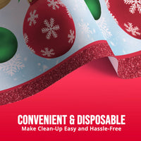 Holiday Glimmer Plastic Tablecovers 54