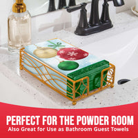 Holiday Glimmer Guest Towels 7.75