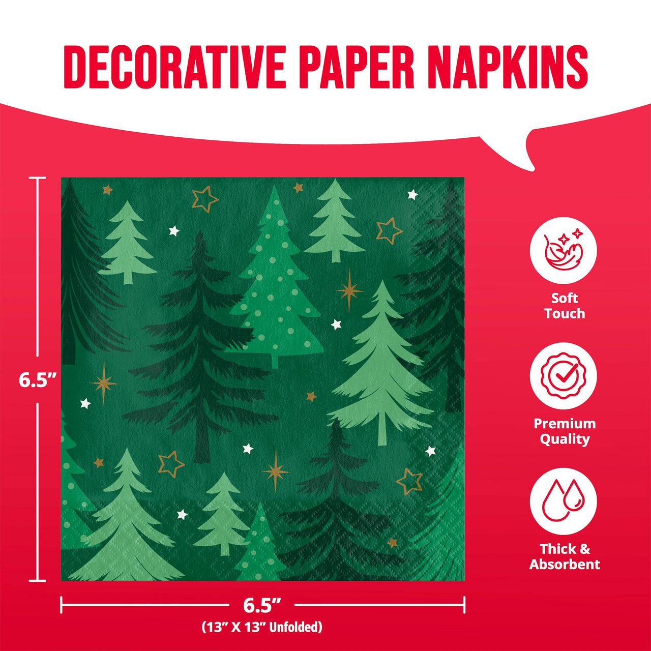 Winter Woods Luncheon Napkins 6.5" x 6.5"