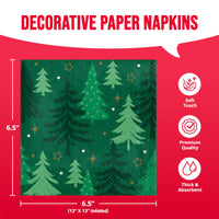 Winter Woods Luncheon Napkins 6.5