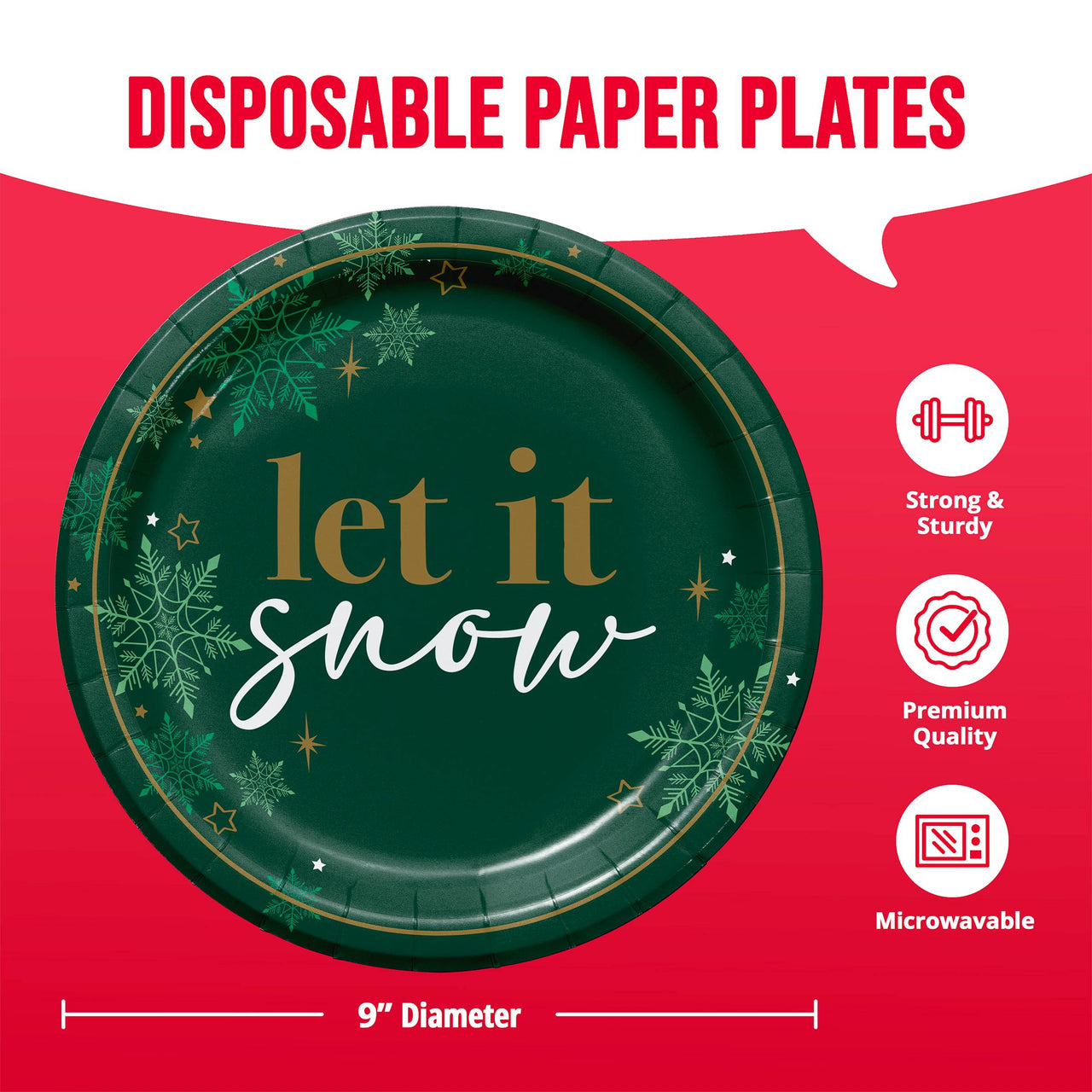 Winter Woods Dinner Plates 9"