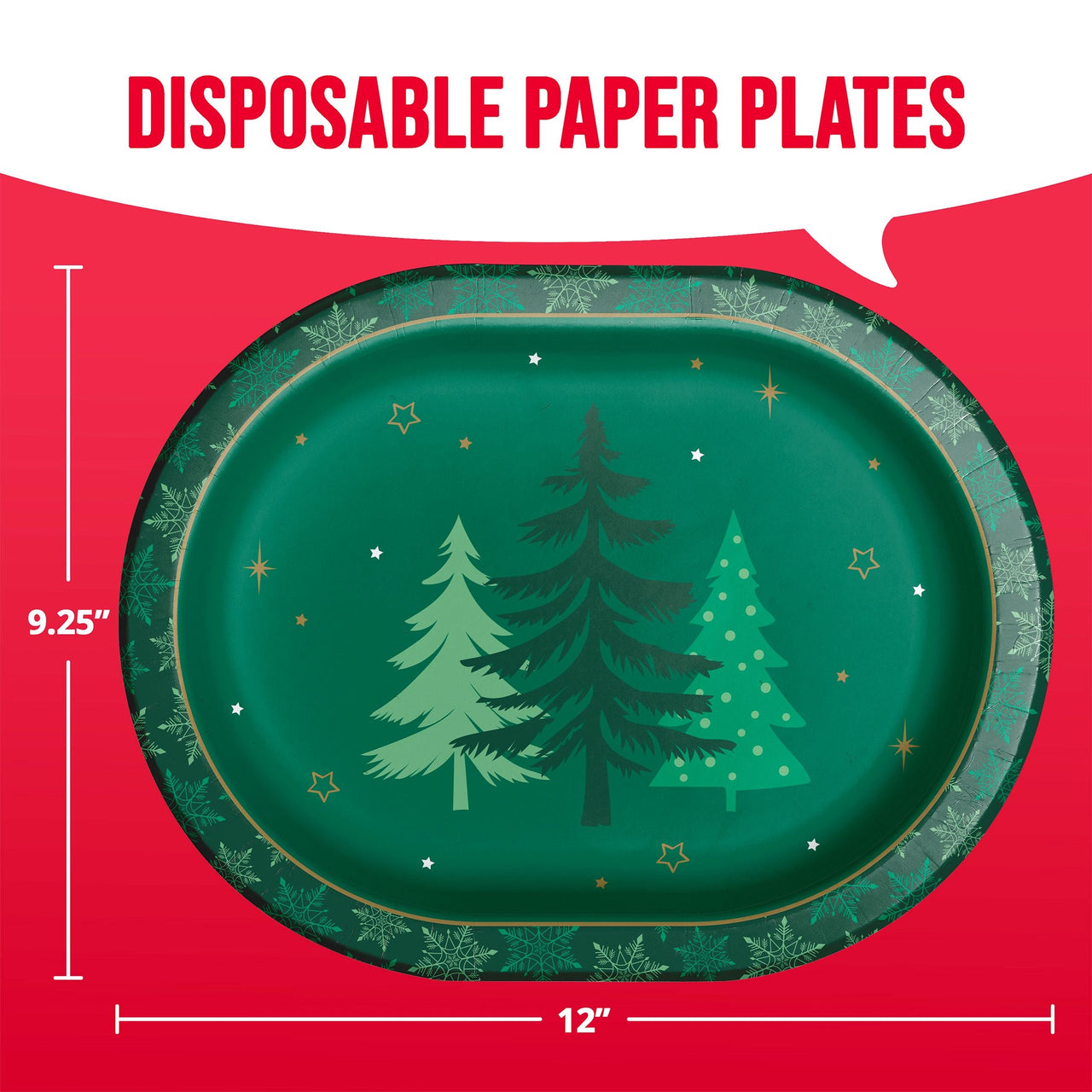 Winter Woods Oval Platters 12"