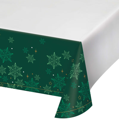 Winter Woods Plastic Tablecovers 54" x 96"