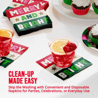 Holiday Hues Merry And Bright Beverage Napkins 5
