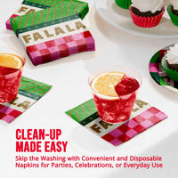 Holiday Hues Fa La La Beverage Napkins 5