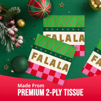 Holiday Hues Fa La La Beverage Napkins 5