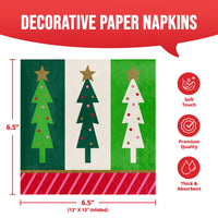 Holiday Hues Luncheon Napkins 6.5