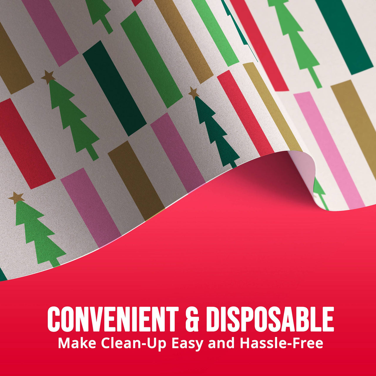 Holiday Hues Plastic Tablecovers 54" x 96"