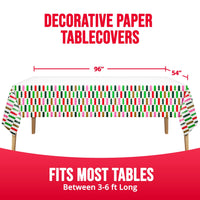 Holiday Hues Plastic Tablecovers 54