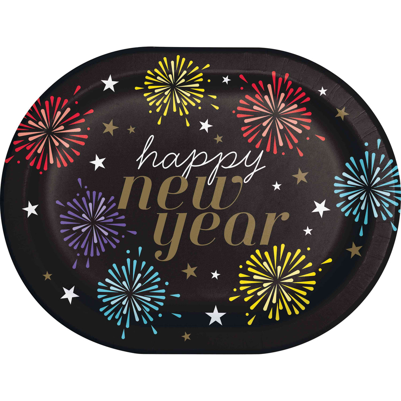 New Years Radiance Oval Platters 12"