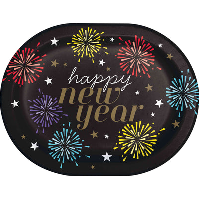 New Years Radiance Oval Platters 12"